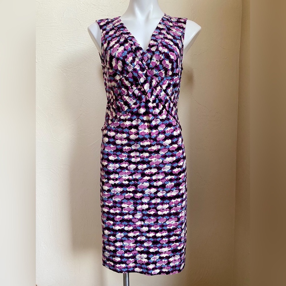Ann Taylor patterned wiggle dress